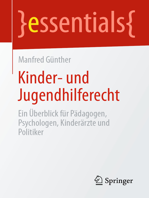 Title details for Kinder- und Jugendhilferecht by Manfred Günther - Available